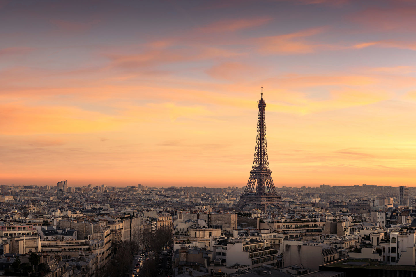 City of Love at Dusk