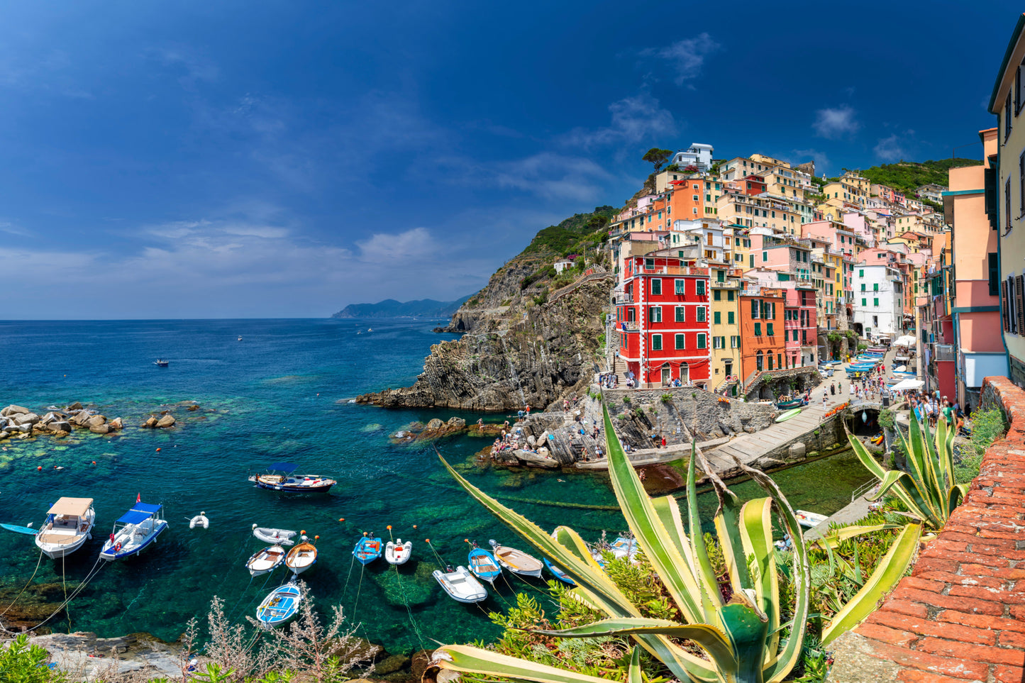 Colors of Cinque Terre Above the Waves