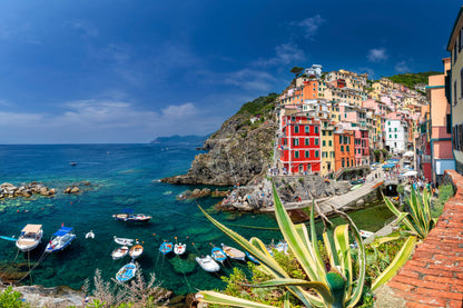 Colors of Cinque Terre Above the Waves